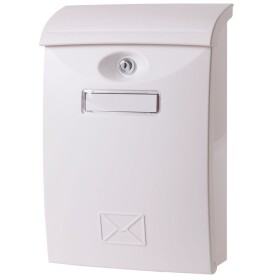 Poštovní schránka plastová, bílá, 240×102x345mm