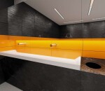 SANELA - Nerezové doplňky Zásobník skládaných ručníků za zrcadlo, nerez SLZN 84H