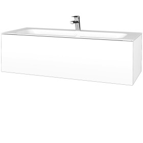 Dřevojas - Koupelnová skříňka VARIANTE SZZ 120 pro umyvadlo Finion - N01 Bílá lesk / L01 Bílá vysoký lesk 270339