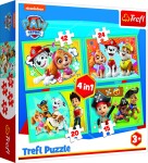 TREFL Puzzle 4v1 Šťastný tým