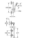 GROHE - Precision Flow Sprchový set s termostatem, chrom 34800001