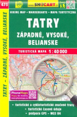 Vysoké Tatry Západné, Belianské 1:40 000