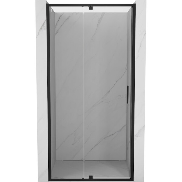 MEXEN - Exo sprchové dveře křídlové 105, transparent, černá 819-105-000-70-00