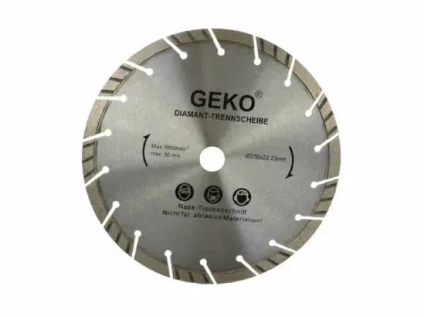 GEKO Kotouč diamantový řezný turbo-segmentový 230x10x22mm (G00223)