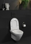 CERSANIT - SET B331 WC mísa LARGA OVAL Cleanon + sedátko SLIM S701-472