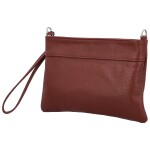 Módní dámská kožená mini crossbody kabelka Kaliopi, vínová