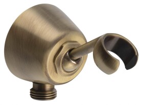 SAPHO - Držák sprchy kulatý, otočný, s vyústěním, bronz SUP4B6