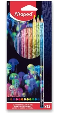MAPED Pastelky Deepsea Paradise 12 ks / trojhranné (0086/9831703)