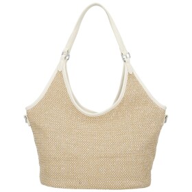 Stylová dámská kabelka na rameno Alfréda, světle béžová