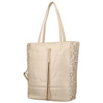 Módní dámský koženkový set kabelek Safira, zlatý