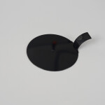 Cake star Plastová podložka pod minidezerty s úchytem kruh černá 8cm