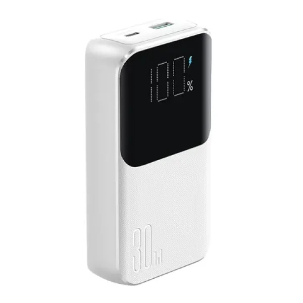 Joyroom JR-PBC06 bílá / Powerbanka / 10000mAh / 30W / 1x USB-A + 1x USB-C / kabely USB-C Lightning (6956116776466)