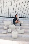 Nákupní taška Reisenthel Loopshopper L Herringbone sand