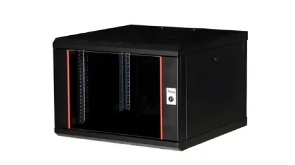 Equip Pro Mount černá / Nástěnný rozvaděč / 19" / 7U / 600x600 mm / pasivní chlazení / skleněné dveře (EPM-07-6060-B-CBAA)