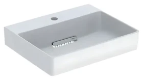 Geberit ONE alpská bílá / Kryt výpusti umyvadel / vodorovný odtok / hřebenová vložka / magnetické upevnění (245.451.11.1)