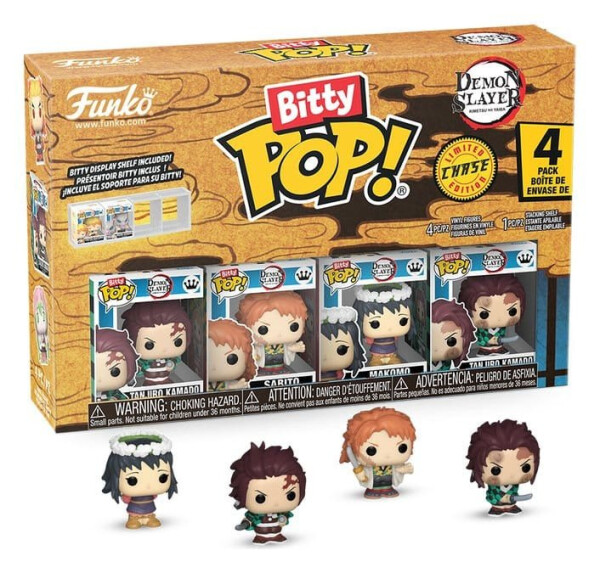 Funko Bitty POP: Demon Slayer - Tanjiro 4-pack