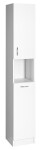 Aqualine SIMPLEX ECO vysoká skříňka s košem bílá 30x180x30cm