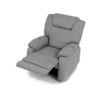 Relaxační křeslo, šedá látka, TV-4088 SIL2