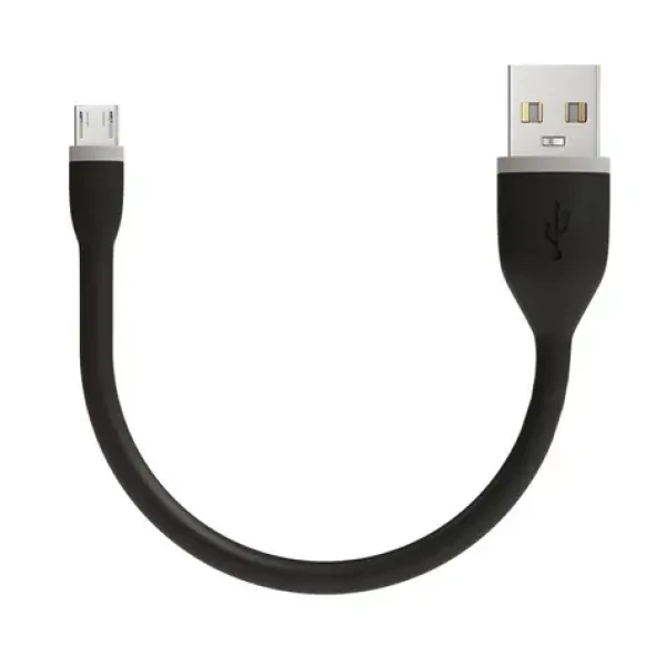 Satechi Flexible kabel USB - microUSB 0.15m černá (ST-FCM6B)