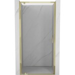 MEXEN - Exo sprchové dveře křídlové 65, transparent, zlatá 8181-065-000-50-00