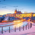 Nástěnný poznámkový kalendář 2026 NOTIQUE - Praha, 30 x 30 cm