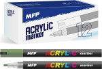Akrylový popisovač 4 mm - zelený tmavý
