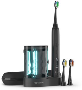 TrueLife SonicBrush K150 UV / Sonický zubní kartáček / 3 režimy / 80.000 kmitů-min / základna s UV sterilizátorem (TLSBK150UV)