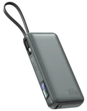 4smarts Enterprise šedá / Powerbanka / 20000mAh / 165W / integrovaný kabel USB-C (541603)