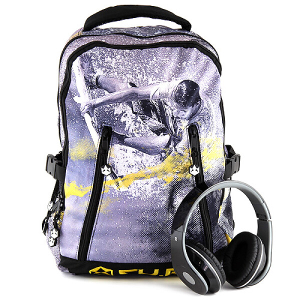 CU.BE CU.BE, 062343, studentský/školní batoh se sluchátky, 1 ks