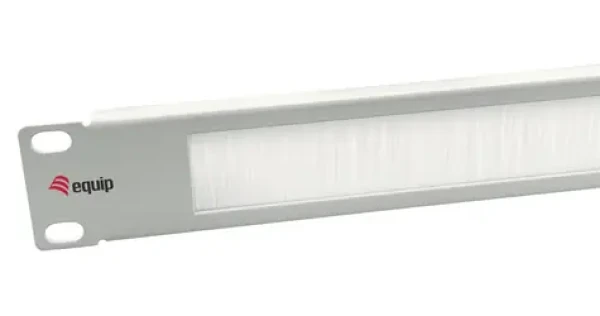 Equip / Kartáčový panel do racku / 10" / 1U / RAL 7035 světle šedá (327533)