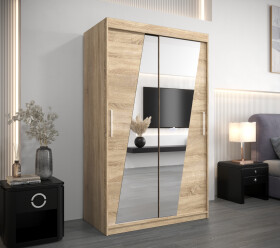 Šatní skříň Abi R0 Barva korpusu: Dub Sonoma, Rozměry: 120 cm, Dveře: Dub sonoma
