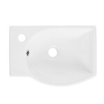 Umyvadlo SAT Brevis 40,5x28 cm otvor pro baterii vlevo SATBRE4028L SATBRE4028L