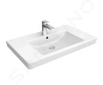 VILLEROY & BOCH - Subway 2.0 Umyvadlo nábytkové 800x470 mm, s přepadem, otvor pro baterii, CeramicPlus, alpská bílá 717580R1