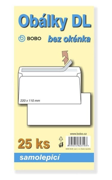 Obálky DL samolepicí (bal. 25ks)