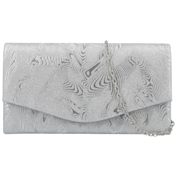 Módní dámské psaníčko Michelle Moon Ziara, stříbrné