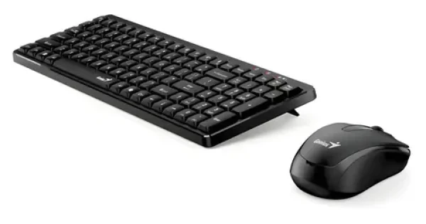 GENIUS LuxeMate Q8100 Copilot černá / Kancelářský set klávesnice a myši / bezdrátová / retro design / CZ+SK layout (31340019403)