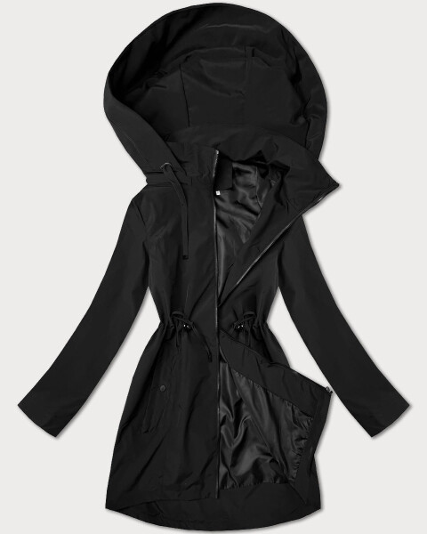 Tenká černá dámská plus size bunda J Style (16M9259-392) odstíny černé 50