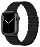 Devia Deluxe Sport 3 44/45/46mm černá / Řemínek pro Apple Watch / Silikonový / Magnetické uchycení (6938595364846)