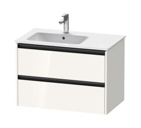 DURAVIT - Ketho.2 Umyvadlová skříňka 55x81x48 cm, 2 zásuvky, lesklá bílá K25267022220000