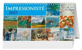Kalendář 2025 Impresionisté stolní, stolní, 28 x 15 cm