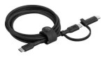 Belkin BOOST CHARGE kabel 2-v-1 USB-C + Lightning černá / 1,5m (CAC003HQ1.5MBK)
