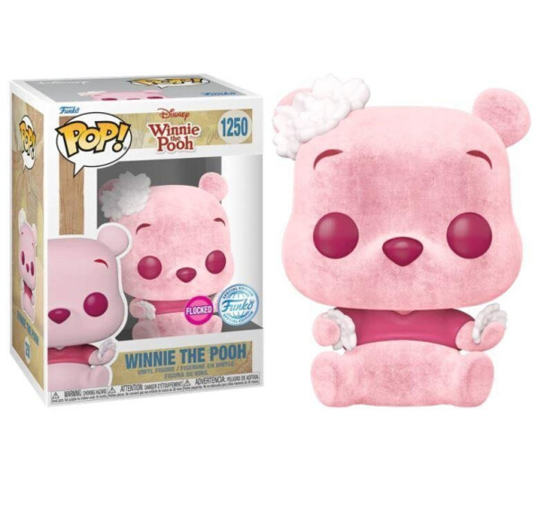 Funko POP Disney: Winnie the Pooh - Pooh Cherry Blossom (FLOCKED exclusive special edition)