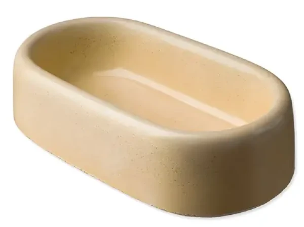 BE-MI Miska betonová oválná / Miska pro hlodavce / 7 x 9 cm (465-43)