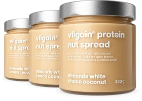 Vilgain Cheat Spread – 3× mandle s bílou čokoládou a kokosem 350 g