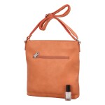 Stylová dámská koženková crossbody Fela, oranžová