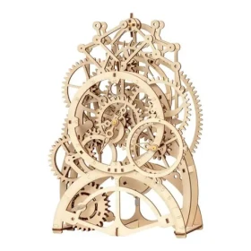 RoboTime 3D dřevěné mechanické puzzle Hodinový strojek