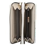 Velká dámská koženková peněženka se dvěma zipy Kris, zelená