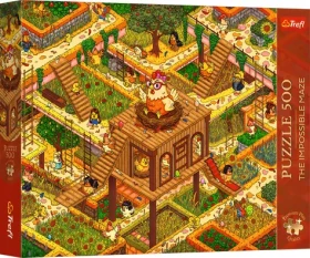 TREFL Puzzle Premium Plus The Impossible Maze: Bláznivá kuřata