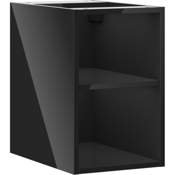 MEXEN - Box-A otevřená skříňka s policí 30, černá lesk 91AX2-0300-470-0-70