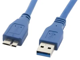 Lanberg Micro USB na USB-A 3.0 0,5m / Kabel / modrý (CA-US3M-10CC-0005-B)